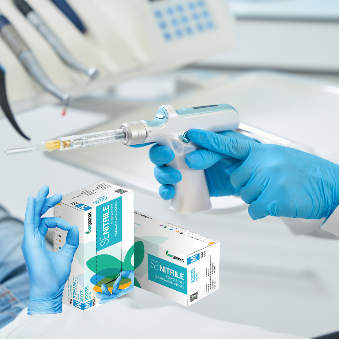 Blue nitrile gloves for medical professionals, offering excellent barrier protection and comfort during examinations and procedures. Latex-free and designed for optimal sensitivity and safety in healthcare settings.