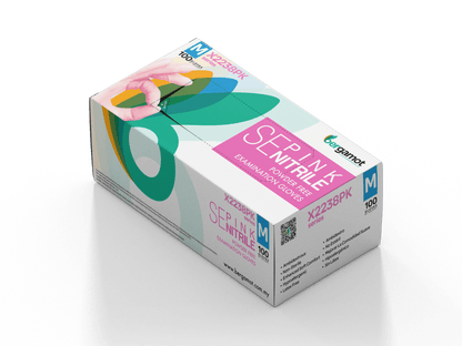 Bubble Pink Nitrile Gloves 100pcs - Nitrile Glove - Hygiene Hub