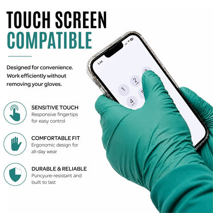 ChemTough Green - Chemo Tested Lab Nitrile Gloves - Nitrile Glove - Hygiene Hub