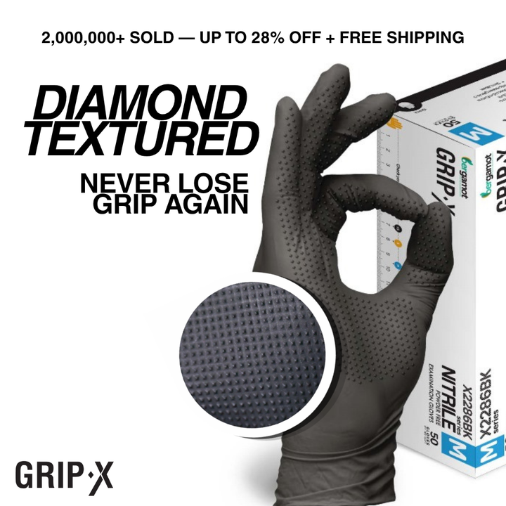 Diamond textured grip