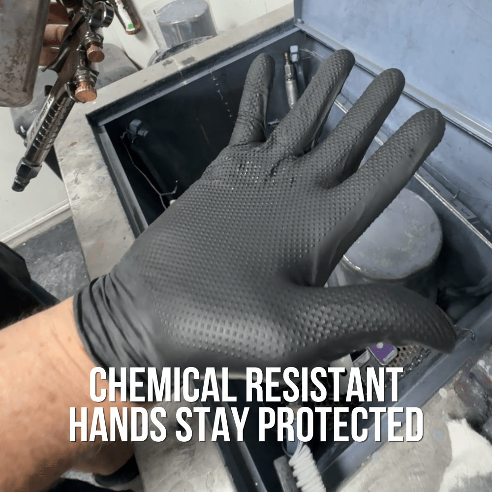 Heavy Duty Diamond Textured Gloves | Grip - X - Nitrile Glove - Hygiene Hub