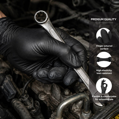 HR Heavy Duty Palm-Textured Nitrile Gloves - Nitrile Glove - Hygiene Hub