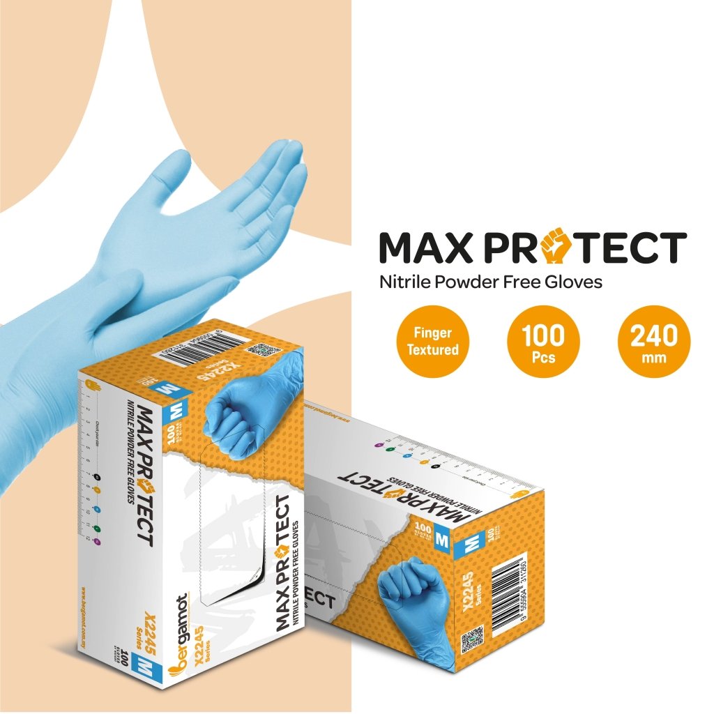 MaxProtect (Double Strength) Powder Free Nitrile Gloves - Nitrile Glove - Hygiene Hub