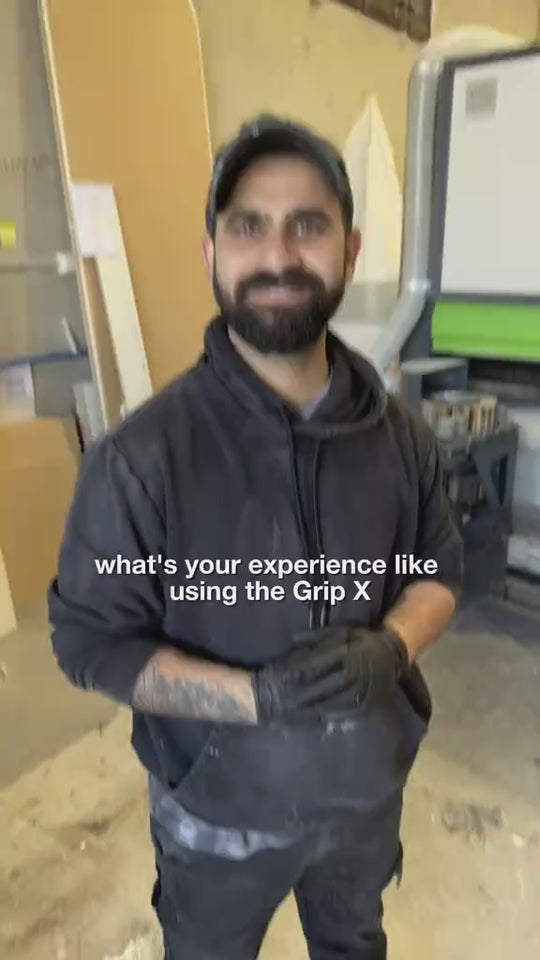 Grip-X gloves used for powder coating