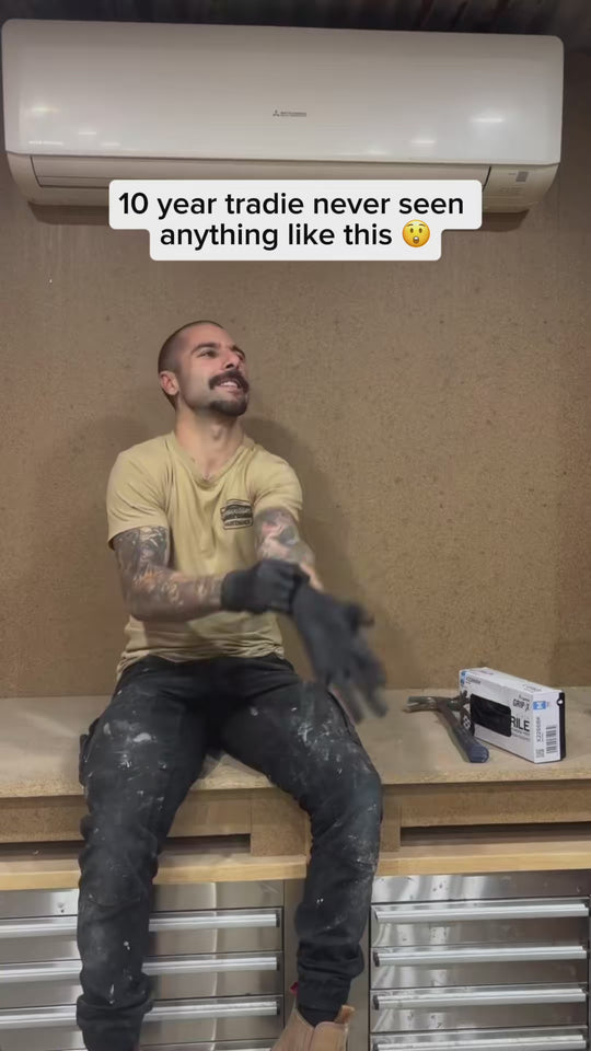 Grip-X gloves worn by a painter
