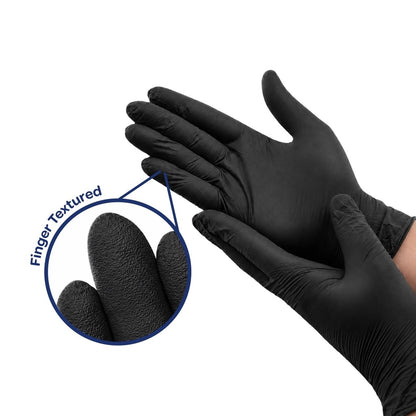 SE Premium Black Nitrile Powder Free Gloves - Nitrile Glove - Hygiene Hub