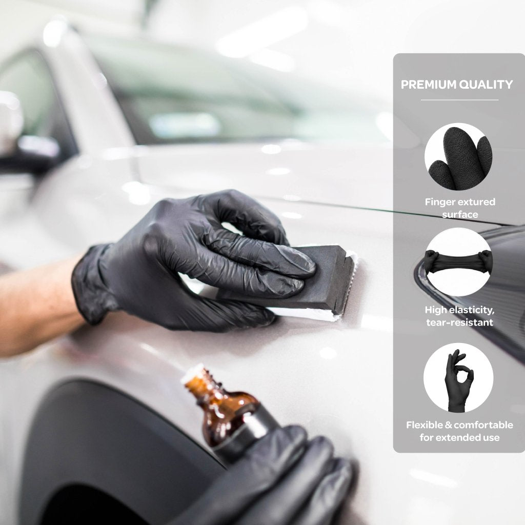 SE Premium Black Nitrile Powder Free Gloves - Nitrile Glove - Hygiene Hub