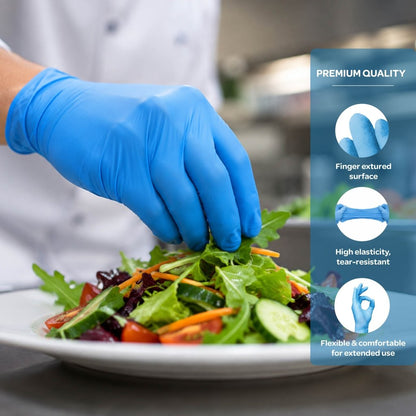 SE Premium Blue Nitrile Powder Free Gloves - Nitrile Glove - Hygiene Hub