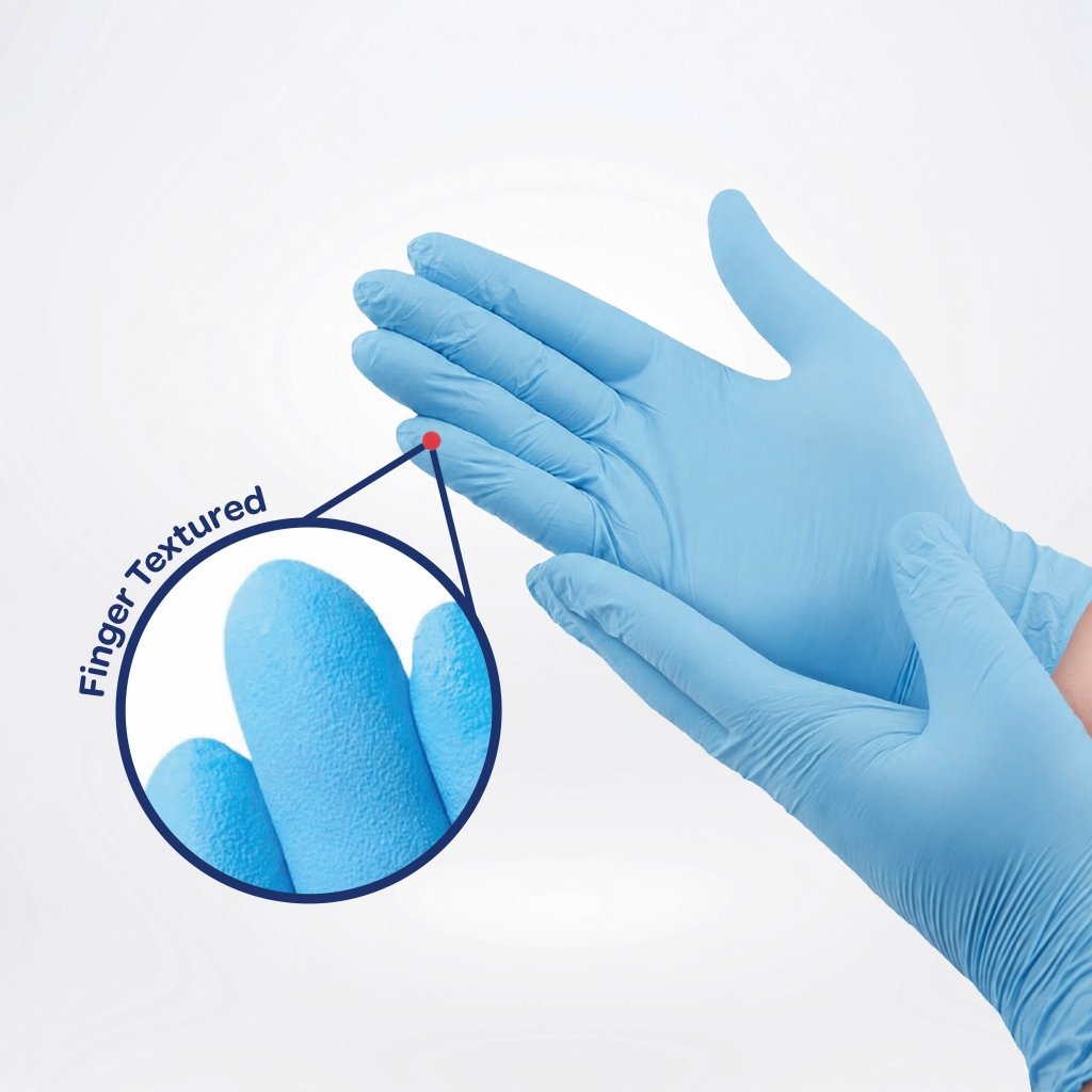 SE Premium Blue Nitrile Powder Free Gloves - Nitrile Glove - Hygiene Hub