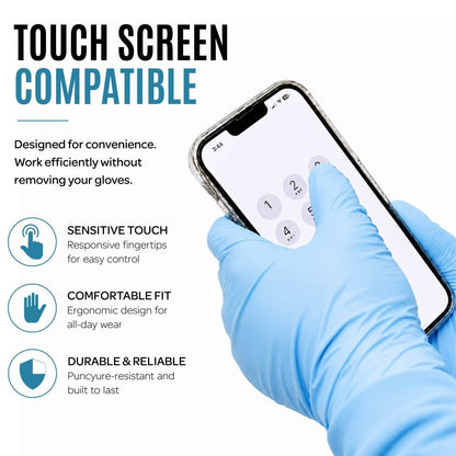 SE Premium Blue Nitrile Powder Free Gloves - Nitrile Glove - Hygiene Hub