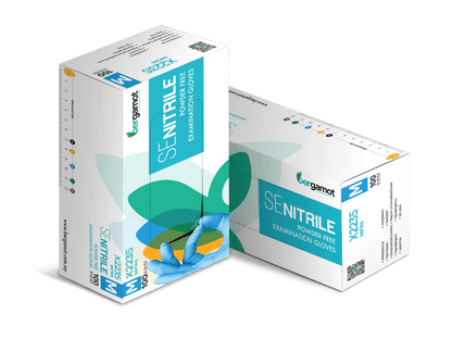 X2235 Blue Nitrile Powder Free Examination Gloves 100pcs - Nitrile Glove - Hygiene Hub