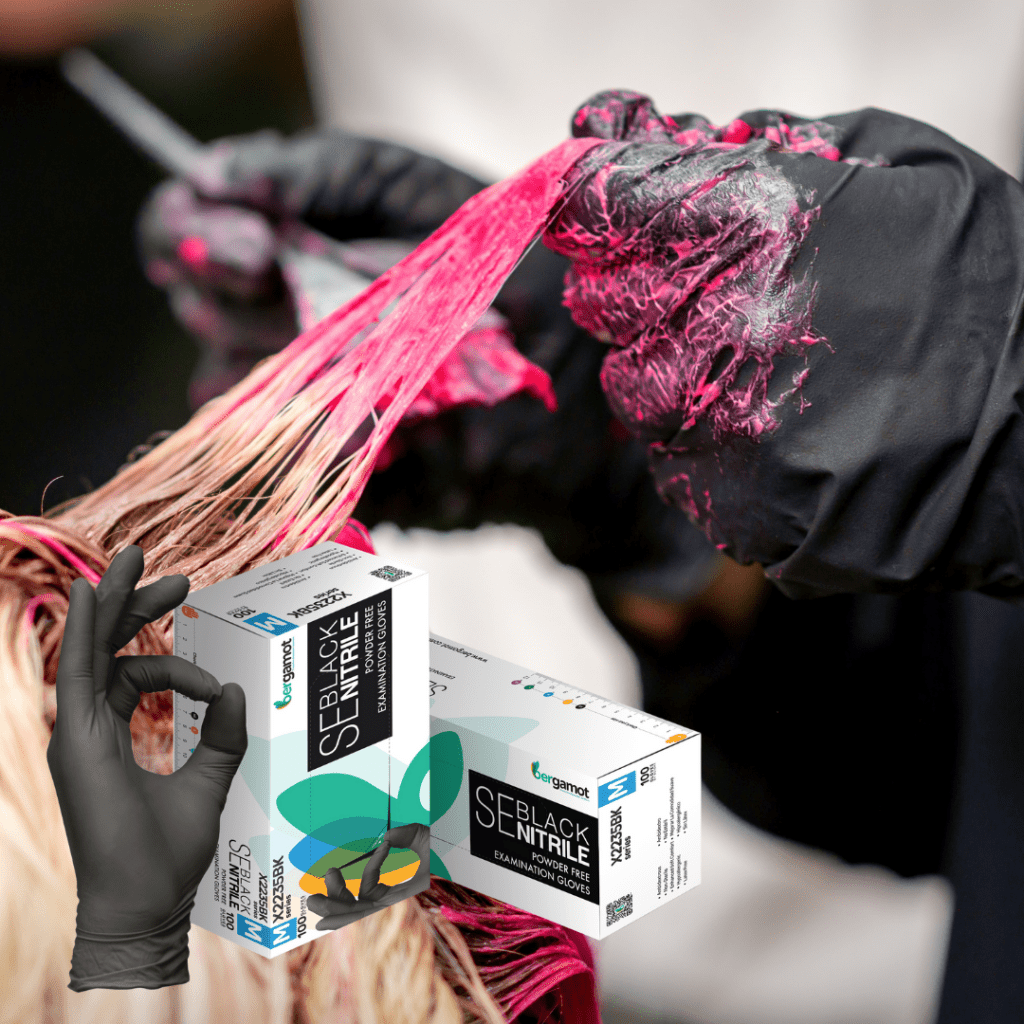 X2235BK Black Nitrile Powder Free Examination Gloves 100pcs - Nitrile Glove - Hygiene Hub