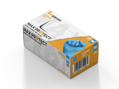 X2245 MaxProtect Nitrile Powder Free Examination Gloves 100pcs - Nitrile Glove - Hygiene Hub